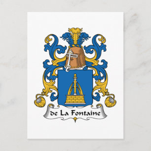 Postal de la Fontaine Family Crest