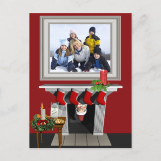 Postal de la foto del navidad