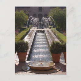 Postal de la fuente de Alhambra