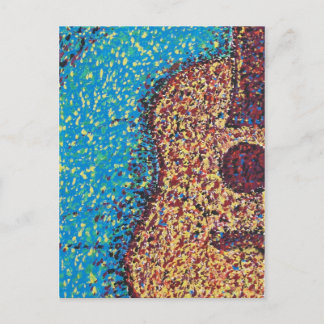 Postal de la guitarra de Impresionist