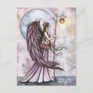 Postal de la Hada de la Luz de Otoño por Molly Har