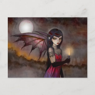 Postal de la Hada Vampira de Victoria paseando