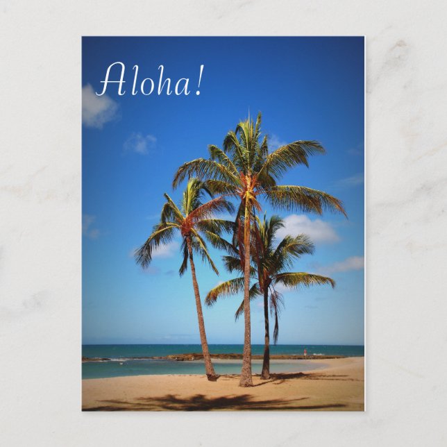 Postal de la hawaiana (Anverso)