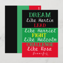 Postal de la historia negra BLM legada negra