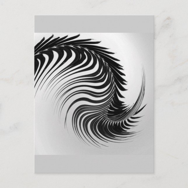 Postal de la hoja de palma del baile (Anverso)