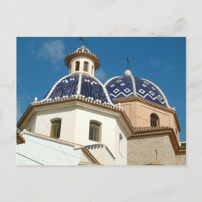 Postal de la Iglesia de Altea (Anverso)