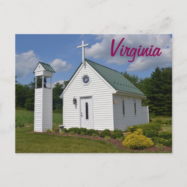 Postal de la iglesia de Virginia (Anverso)