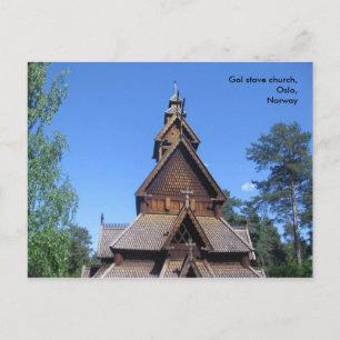 postal de la iglesia Gol stave #1