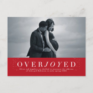 Postal de la invitación de embarazo de vacaciones 