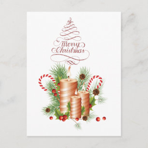 Postal de la invitación de las Felices Navidad