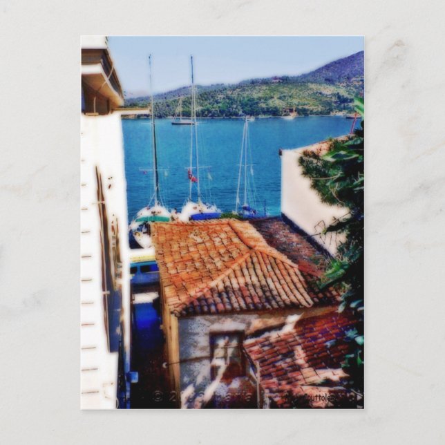 Postal de la isla Aegina (Anverso)