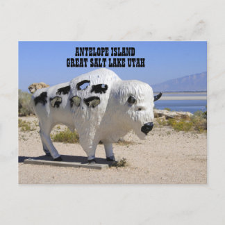 Postal de la isla Antelope Great Salt Lake Utah