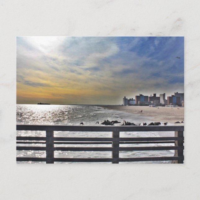 postal de la isla de coney (Anverso)