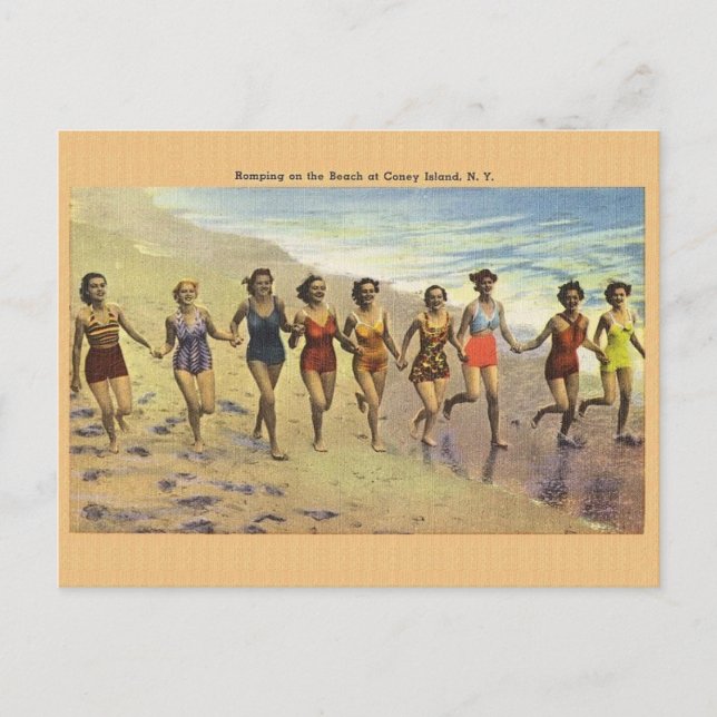 Postal de la isla de Coney Vintage (Anverso)