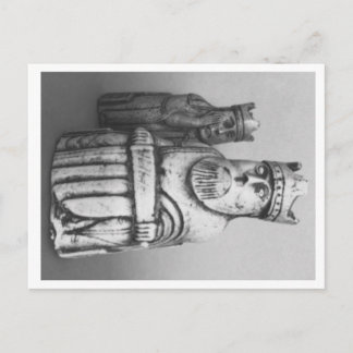 postal de la Isla de Lewis Chessmen