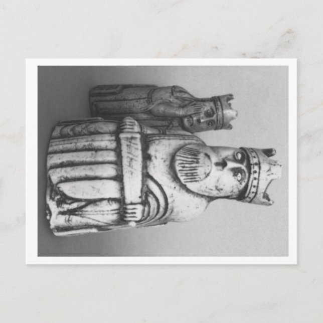 postal de la Isla de Lewis Chessmen (Anverso)