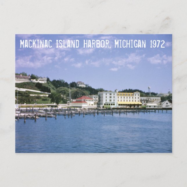 Postal de la isla Mackinac (Anverso)
