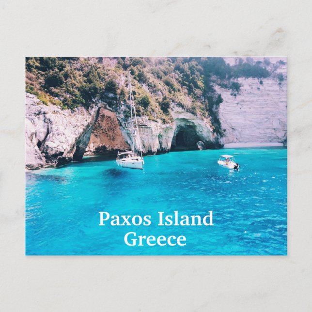 Postal de la isla Paxos (Anverso)