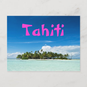 Postal de la isla Tahiti