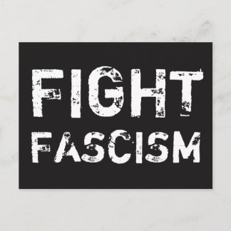 Postal de la justicia social del FASCISMO de la
