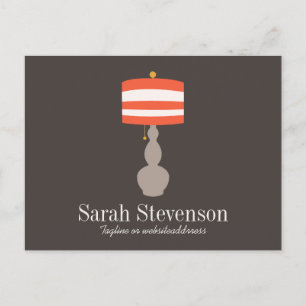 Postal de la lámpara de mesa