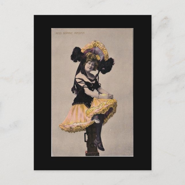 Postal de la lata victoriana puede chica (Anverso)