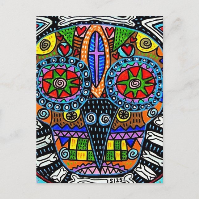 Postal de la lechuza azucarera Talavera (Anverso)