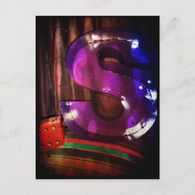 Postal de la letra "S" (Anverso)
