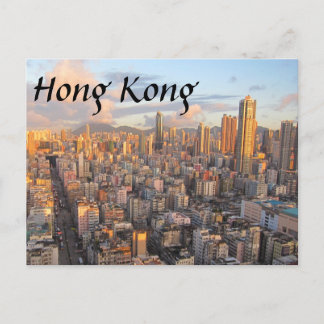 postal de la línea aérea de Hong Kong