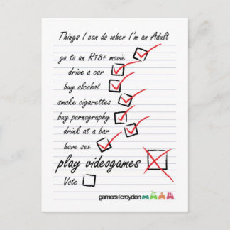 Postal de la lista de control