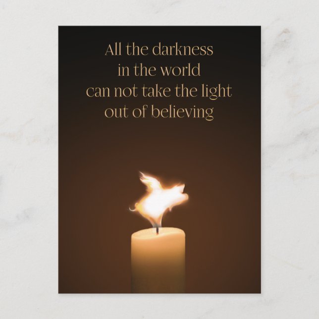 Postal de la llama de la velas de cerdo volador (Anverso)