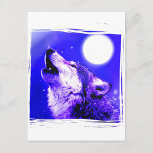Postal de la luna azul Howf Wolf