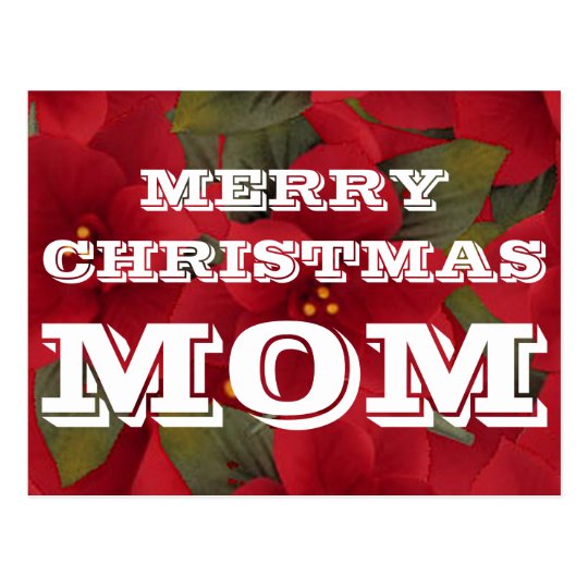 Postal de la mamá de las Felices Navidad