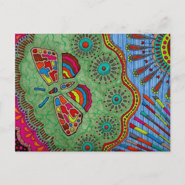 Postal de la mariposa (Anverso)