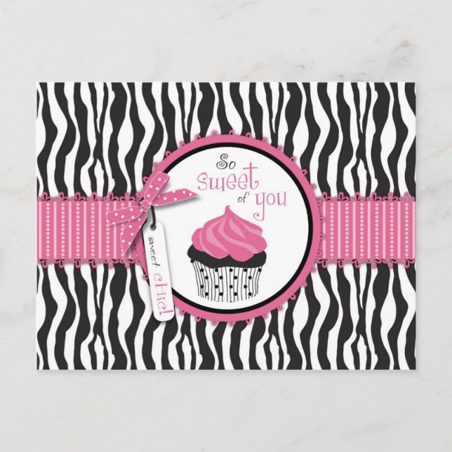 Postal de la Moda Boutique TY Cupcakes (Anverso)