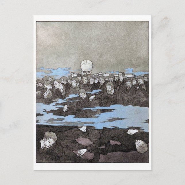 postal de la muerte de las masas (Anverso)