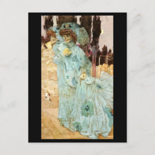 postal de la muerte de una dama de Victoria