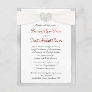 Postal de la muestra de la invitación de la boda