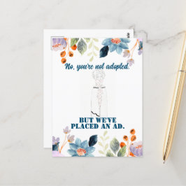 Postal de la mujer de arte de la divertida línea s