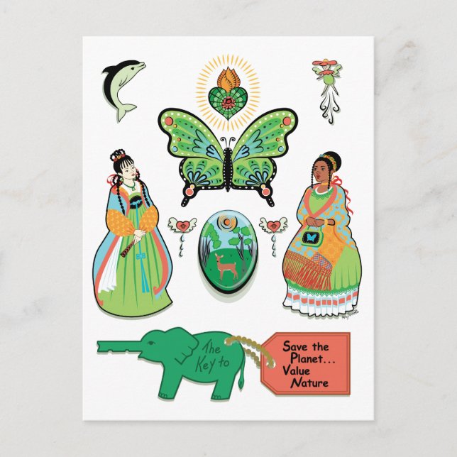 Postal de la naturaleza del valor (Anverso)