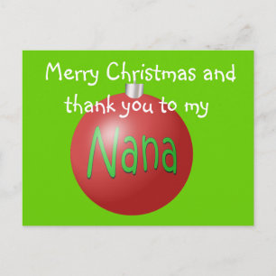 postal de la Navidad de Nana