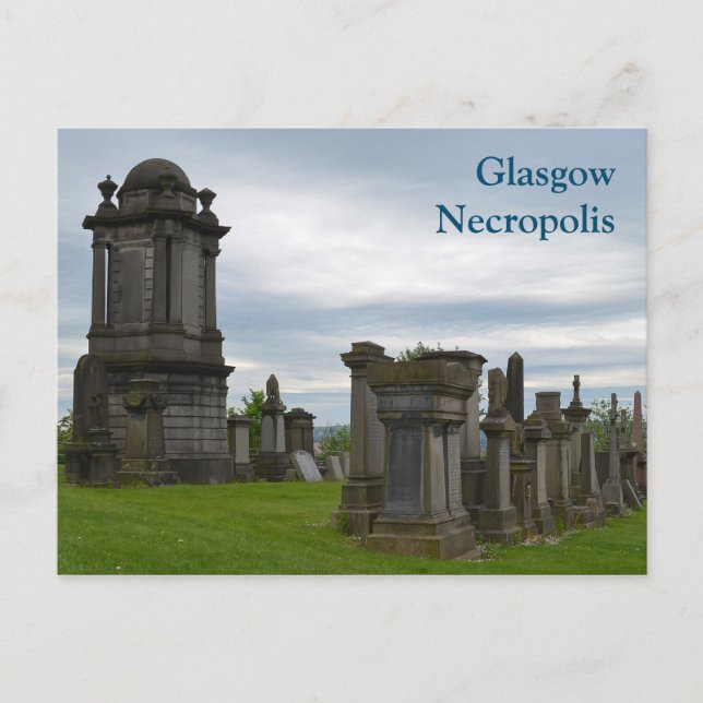 Postal de la Necropolis de Glasgow (Anverso)