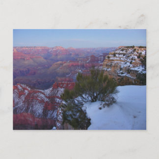 Postal de la nieve del Gran Cañón