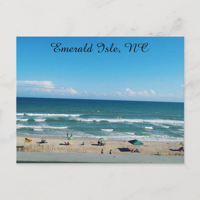 Postal de la noche de la playa (Anverso)