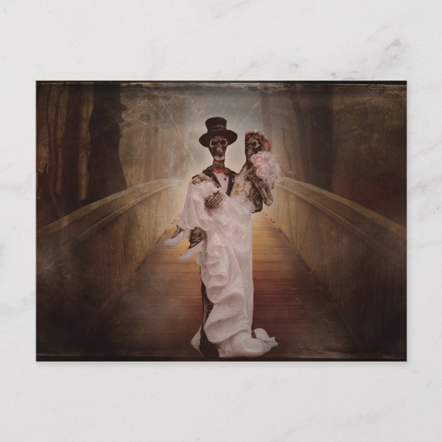 postal de la novia y el novio (Anverso)