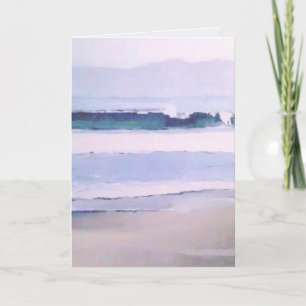 postal de la ola de Venice Beach con logo de LosAn