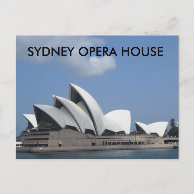 Postal de la Ópera de Sydney (Anverso)