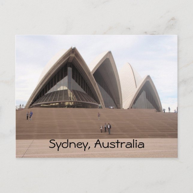 postal de la ópera de sydney (Anverso)