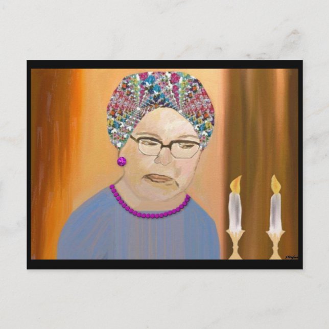 Postal de la oración del Sabbath (Anverso)