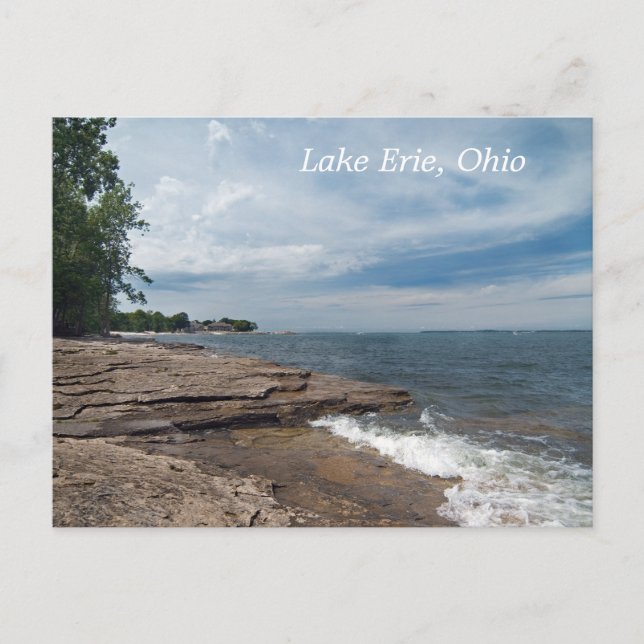 postal de la orilla del lago Erie (Anverso)